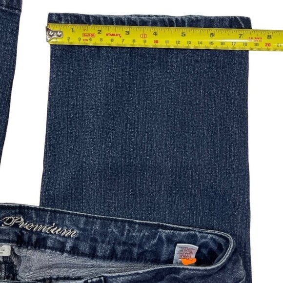 Vintage CATO PREMIUM Women's Regular Rise Jeans16W Dark Wash Ankle Stretch EUC - Picture 12 of 15